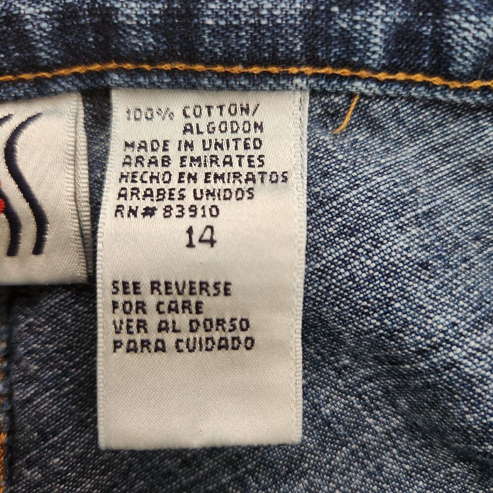 Bill Blass Jean Skirt Women 14 Blue Denim Back Slit Maxi Retro Grunge Casual Y2K - Picture 9 of 15